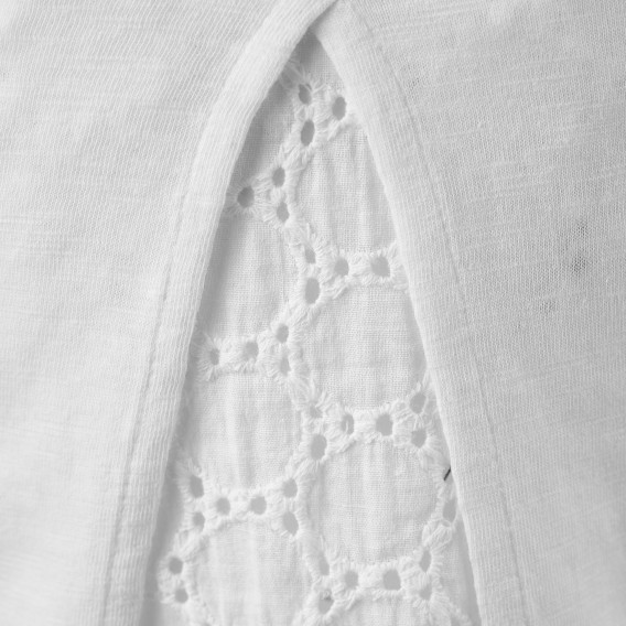 Памучна блуза с дантелен гръб,за бебе Boboli 155011 3