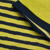 Памучна тениска с щампа за момче жълта Boboli 155036 4