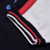 Памучна тениска с цветни кантове и апликация за момче Boboli 155040 4