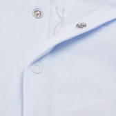 Памучна блуза с надпис и бродерия за бебе Boboli 155044 4