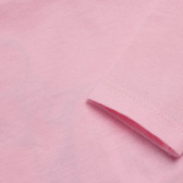 Памучна блуза с апликация за бебе за момиче розова Boboli 155048 4