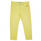 Дънков панталон за момиче жълт Boboli 155181 
