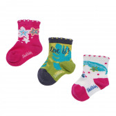 Комплект от 3 чифта чорапи за бебе Boboli 155227 