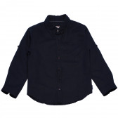 Риза с дълъг ръкав за момче тъмно синя Boboli 155293 