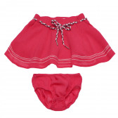 Комплект пола и гащички за бебе за момиче червен Boboli 155332 