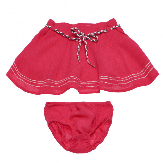 Комплект пола и гащички за бебе за момиче червен Boboli 155332 