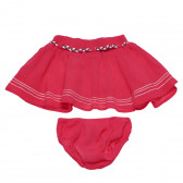 Комплект пола и гащички за бебе за момиче червен Boboli 155333 2