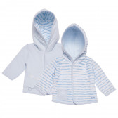 Двулицево памучно яке за бебе за момче синьо Boboli 155441 