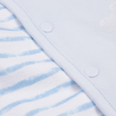 Двулицево памучно яке за бебе за момче синьо Boboli 155445 5