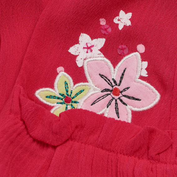 Комплект рокля с гащички за бебе за момиче червени Boboli 155483 4