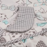 Памучен комплект рокля с гащички и принт на панделки за бебе Boboli 155547 4
