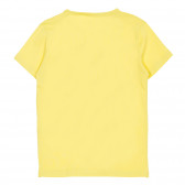 Памучна тениска жълта Name it 155768 4