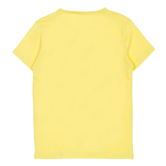 Памучна тениска жълта Name it 155768 4