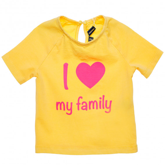 Тениска за бебе за момиче жълта Original Marines 155992 