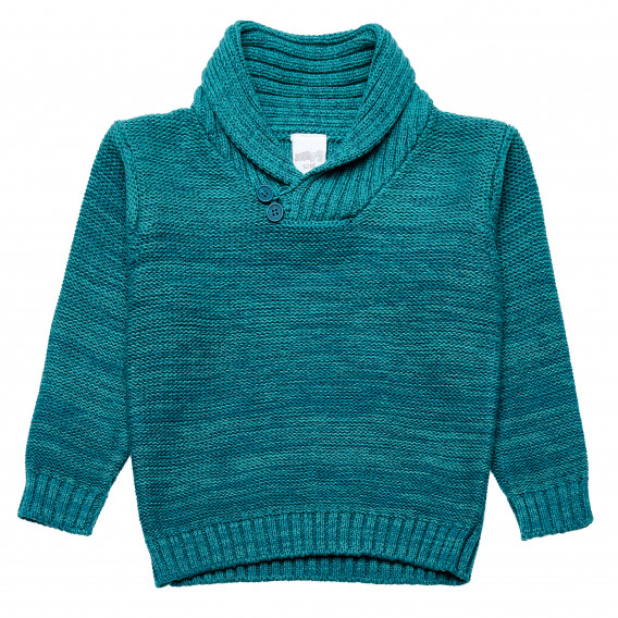 Памучен пуловер за бебе за момче зелен Birba 156158 