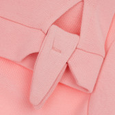 Памучна блуза с дълъг ръкав и панделка за момиче розова KIABI 156431 3