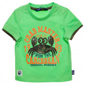 Тениска за бебе за момче зелена Original Marines 156581 