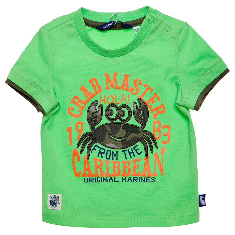 Тениска за бебе за момче зелена  156581