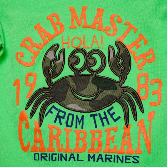 Тениска за бебе за момче зелена Original Marines 156582 2
