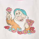 Памучна тениска за бебе за момиче в бяло и розово Original Marines 156752 2