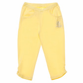 Памучен панталон за момиче жълт Original Marines 156758 