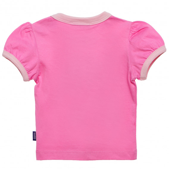 Памучна тениска за бебе за момиче розова Original Marines 156779 2