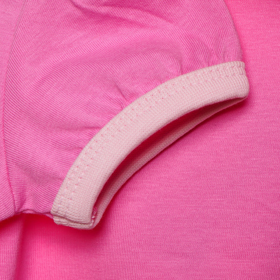 Памучна тениска за бебе за момиче розова Original Marines 156780 3