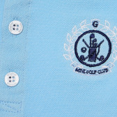 Памучна тениска за бебе за момче в бяло и синьо Original Marines 156797 4