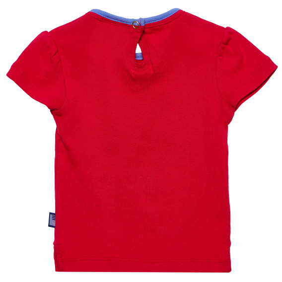 Памучна тениска за бебе за момиче розова Original Marines 156825 4