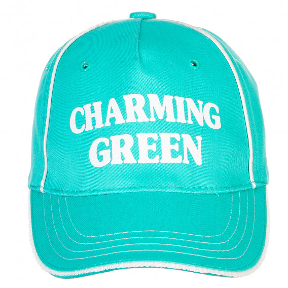 Памучна шапка за момиче зелена Original Marines 157105 