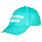 Памучна шапка за момиче зелена Original Marines 157106 2