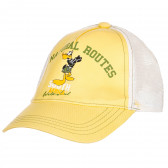 Памучна унисекс шапка в бяло и жълто Original Marines 157173 2