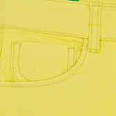 Къси панталони за момиче, жълти Benetton 157288 2