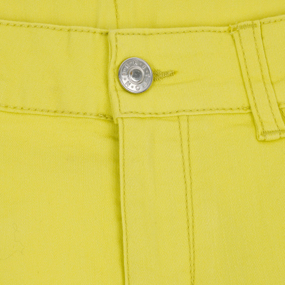 Къси панталони за момиче, жълти Benetton 157289 3