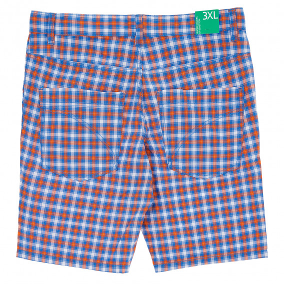 Памучни къси панталони за момче сини Benetton 157306 7