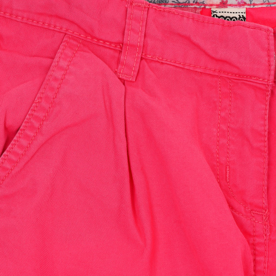 Памучен панталон с права кройка за момиче, розов Tape a l'oeil 157351 2