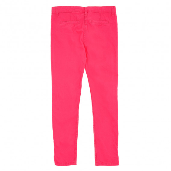 Памучен панталон с права кройка за момиче, розов Tape a l'oeil 157353 4