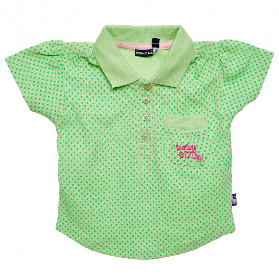 Блуза за бебе за момиче зелена Original Marines 157523 