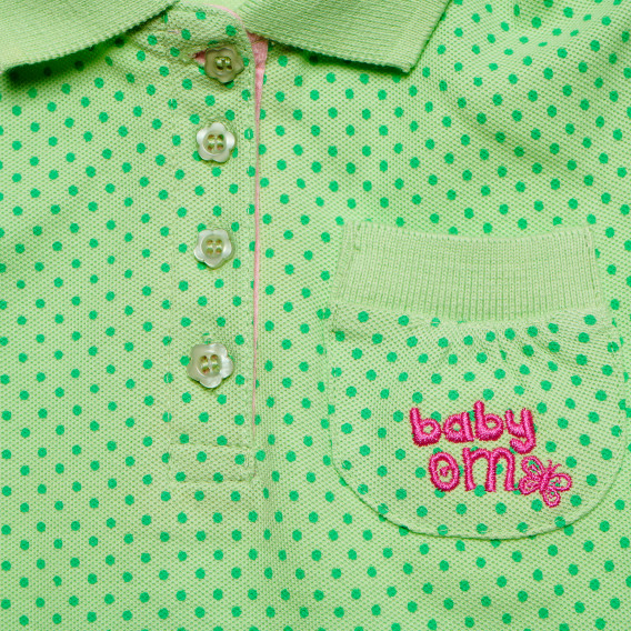 Блуза за бебе за момиче зелена Original Marines 157524 2