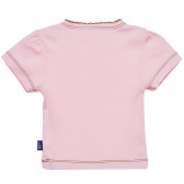 Памучна тениска за бебе момиче розова Original Marines 157617 2