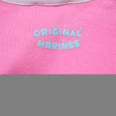 Памучна тениска за бебе за момиче, розова Original Marines 157632 3