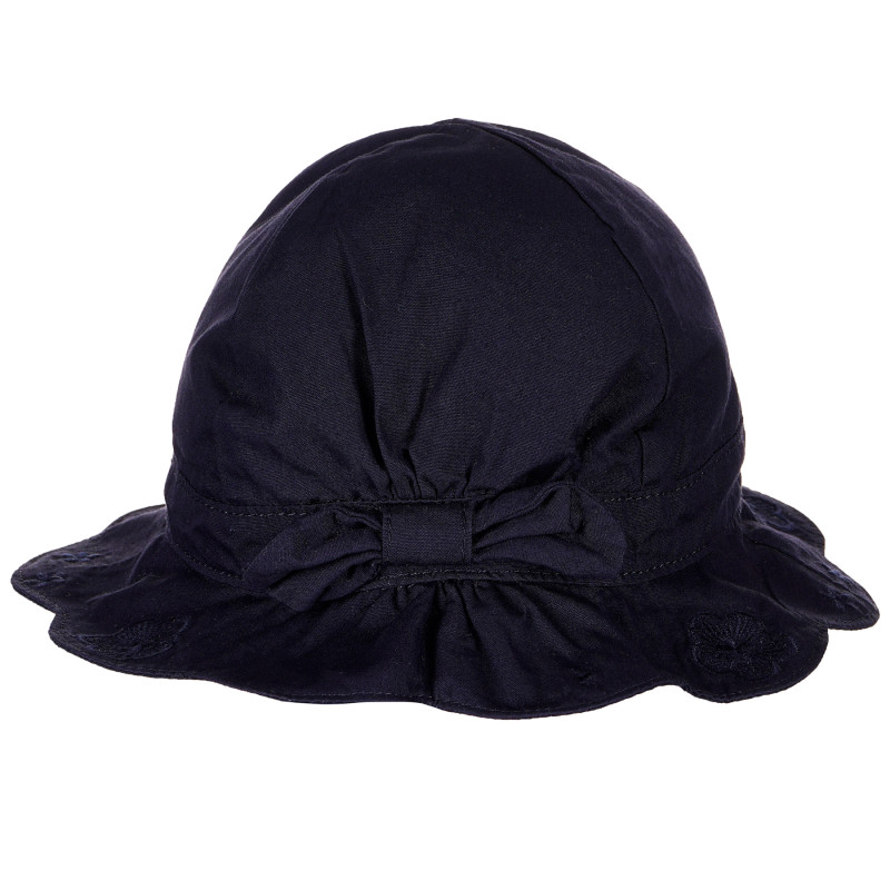 Памучна шапка синя за момиче  158067