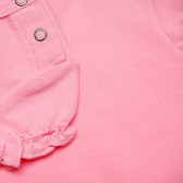 Памучна тениска за бебе за момиче розова Original Marines 158143 3