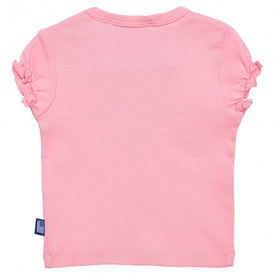 Памучна тениска за бебе за момиче розова Original Marines 158145 4