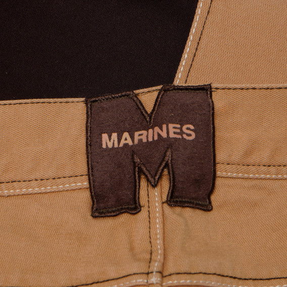 Памучен панталон за момиче, жълт цвят Original Marines 158632 3