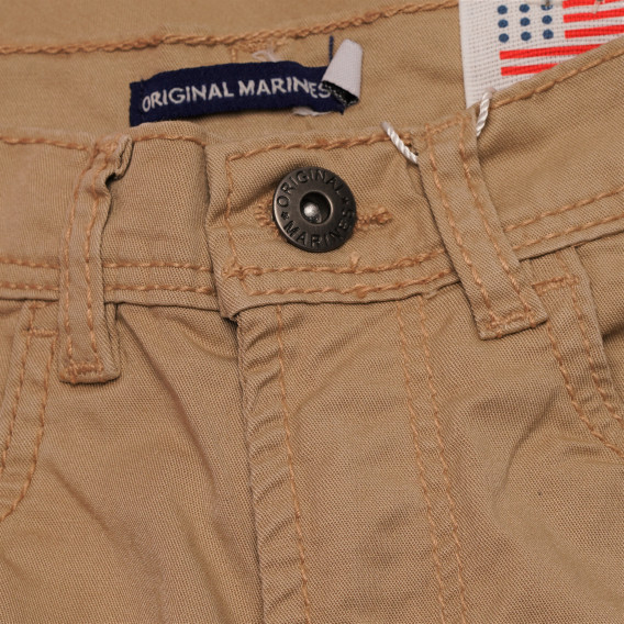 Памучни дънки за момче бежови Original Marines 159050 3