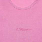 Памучна тениска за момиче розова Original Marines 159327 2