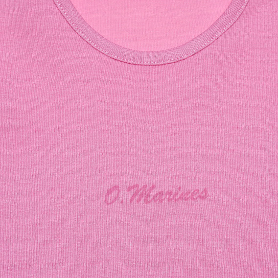 Памучна тениска за момиче розова Original Marines 159327 2