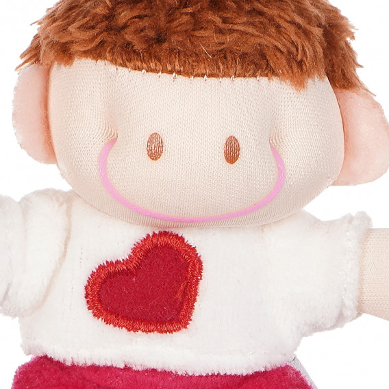 Плюшена кукла ключодържател -11 см, розов Amek toys 159494 2