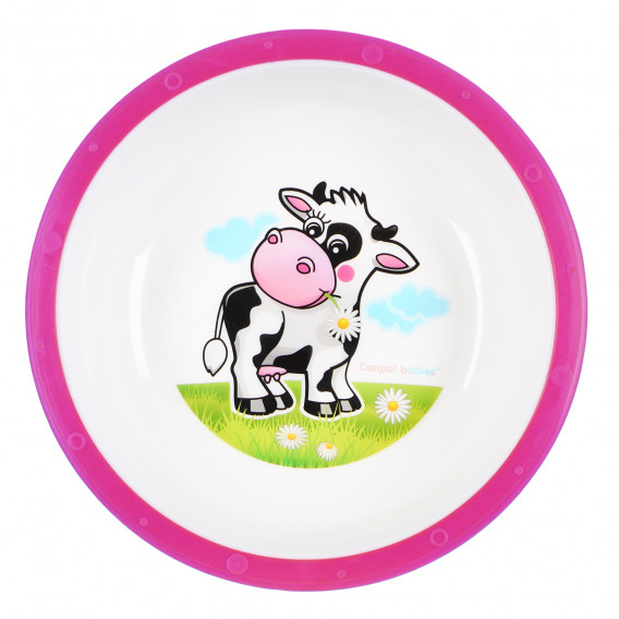 Купичка - розова крава, пластмаса 270 ml Canpol 159547 
